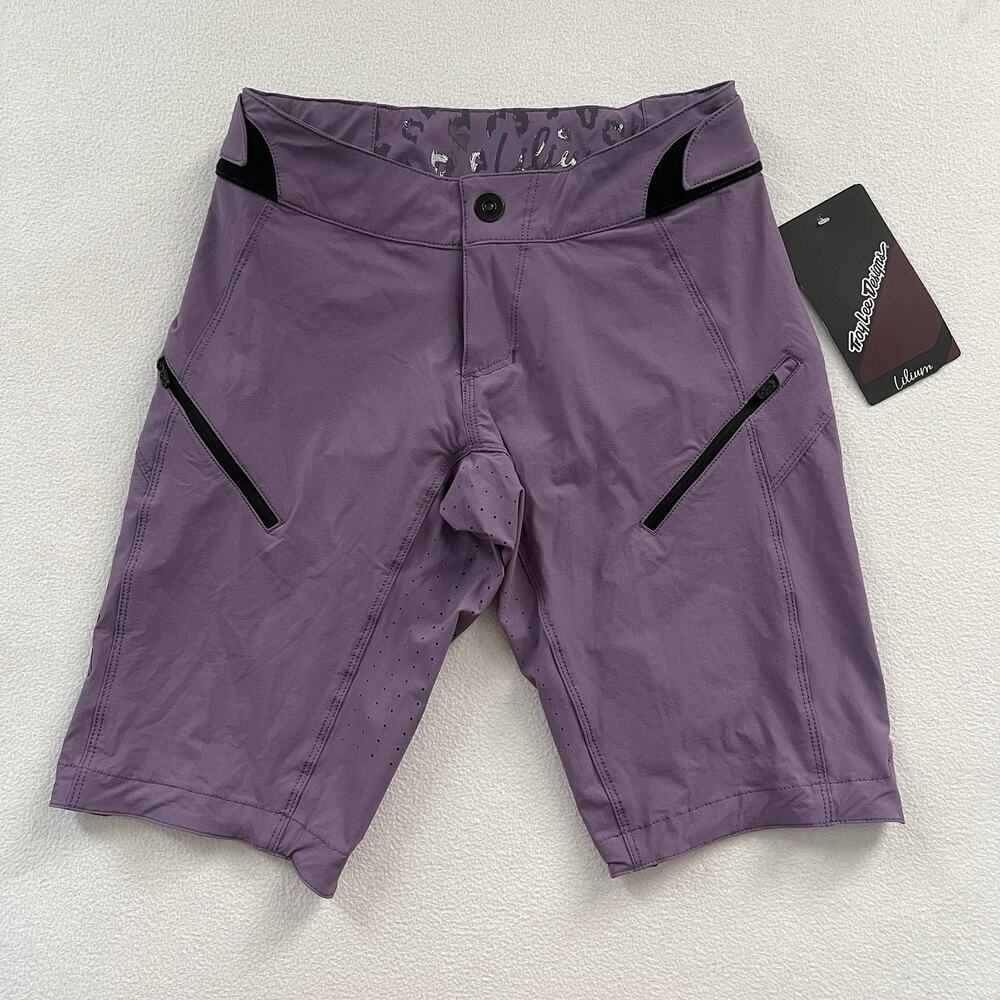 NWT Troy Lee Designs TLD Women Lilium Cycling Shorts Shell Orchid Purple XS